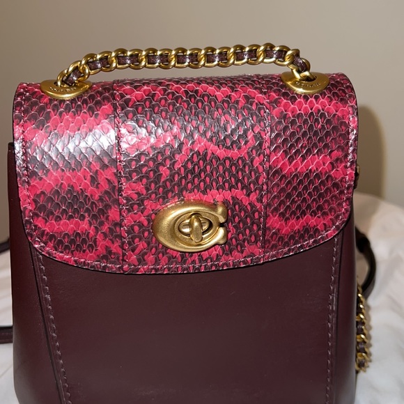 Coach backpack with snakeskin accent - Picture 2 of 13